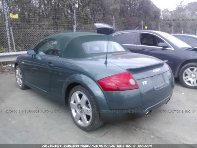 TRUUT28N921020352 - 2002 AUDI TT QUATTRO GREEN photo 3