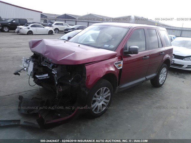 SALFS24N48H036625 - 2008 LAND ROVER LR2 SE TECHNOLOGY RED photo 2