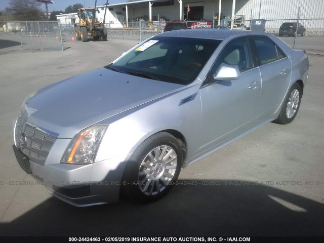 1G6DE5EG6A0110478 - 2010 CADILLAC CTS LUXURY COLLECTION SILVER photo 2