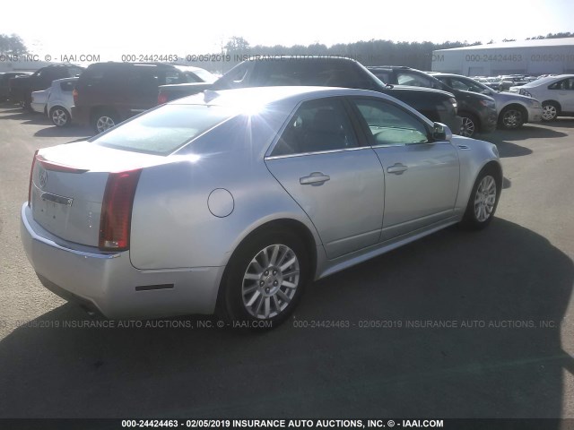 1G6DE5EG6A0110478 - 2010 CADILLAC CTS LUXURY COLLECTION SILVER photo 4