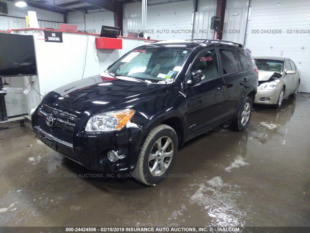 2T3DF4DV2BW113704 - 2011 TOYOTA RAV4 LIMITED BLACK photo 2