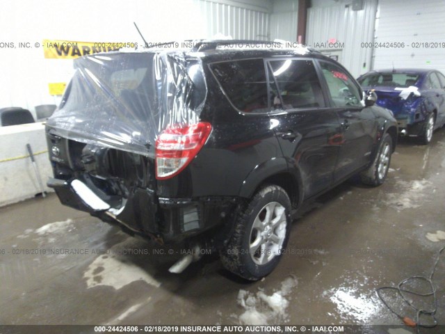 2T3DF4DV2BW113704 - 2011 TOYOTA RAV4 LIMITED BLACK photo 4