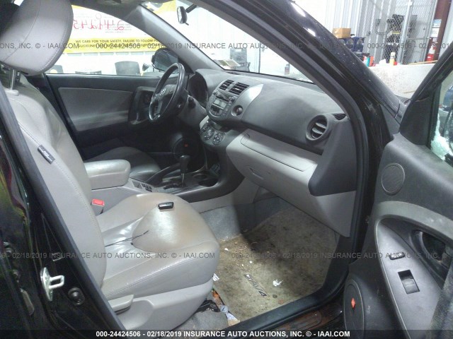 2T3DF4DV2BW113704 - 2011 TOYOTA RAV4 LIMITED BLACK photo 5