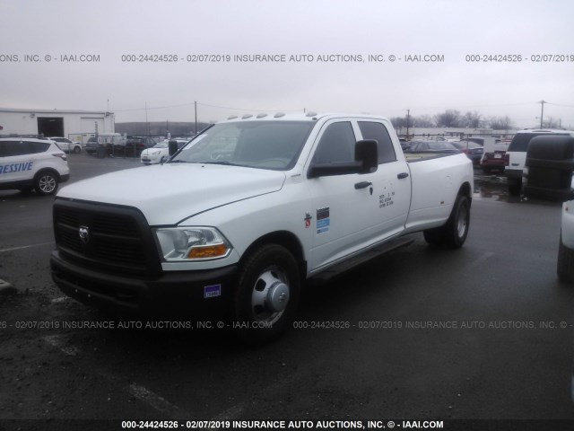 3C63DPGL5CG246625 - 2012 DODGE RAM 3500 WHITE photo 2