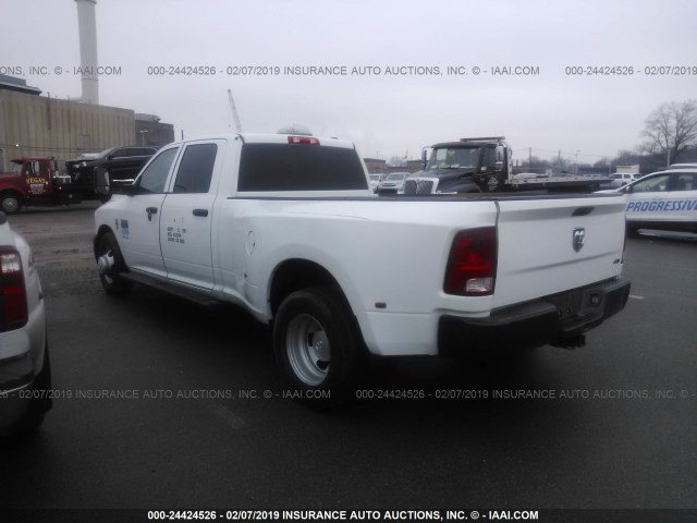 3C63DPGL5CG246625 - 2012 DODGE RAM 3500 WHITE photo 3