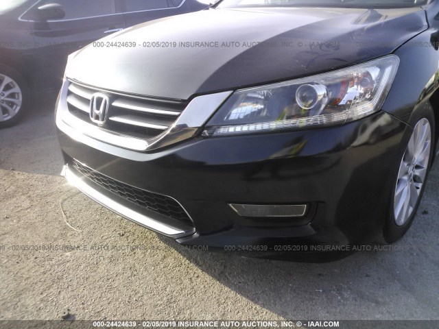 1HGCR2F73DA003754 - 2013 HONDA ACCORD EX BLACK photo 6