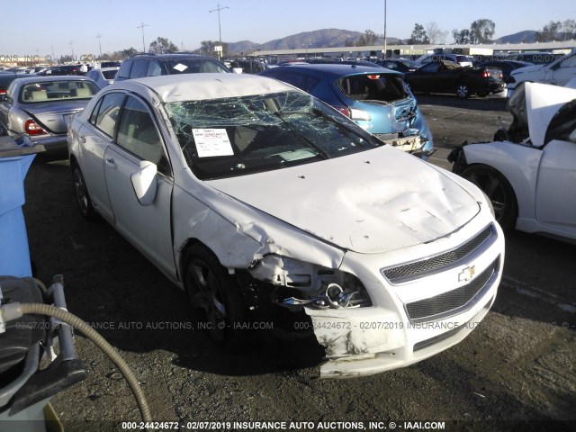 1G1ZC5EB1AF178030 - 2010 CHEVROLET MALIBU 1LT WHITE photo 1