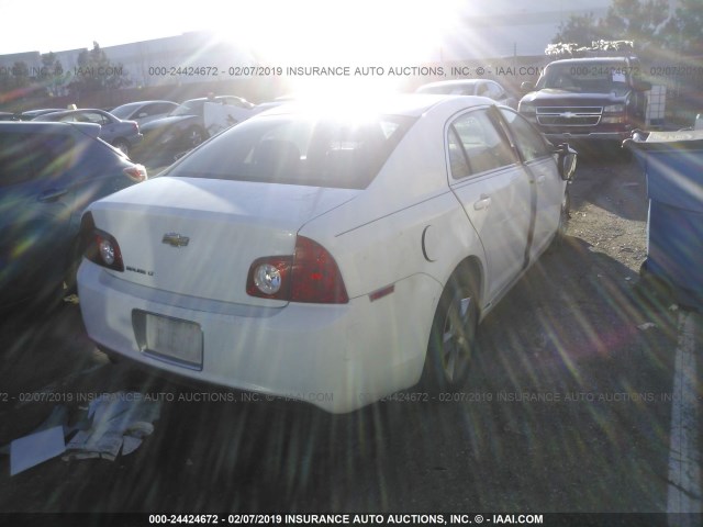 1G1ZC5EB1AF178030 - 2010 CHEVROLET MALIBU 1LT WHITE photo 4