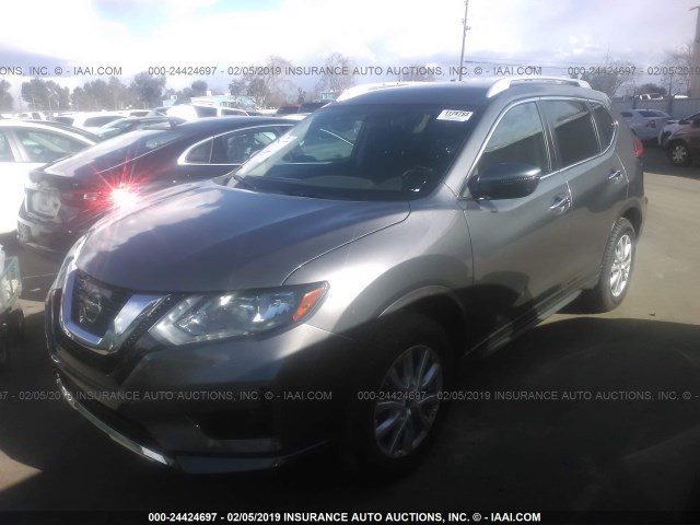 JN8AT2MT0HW153146 - 2017 NISSAN ROGUE S/SL/SV GRAY photo 2