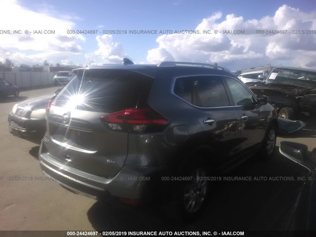 JN8AT2MT0HW153146 - 2017 NISSAN ROGUE S/SL/SV GRAY photo 4