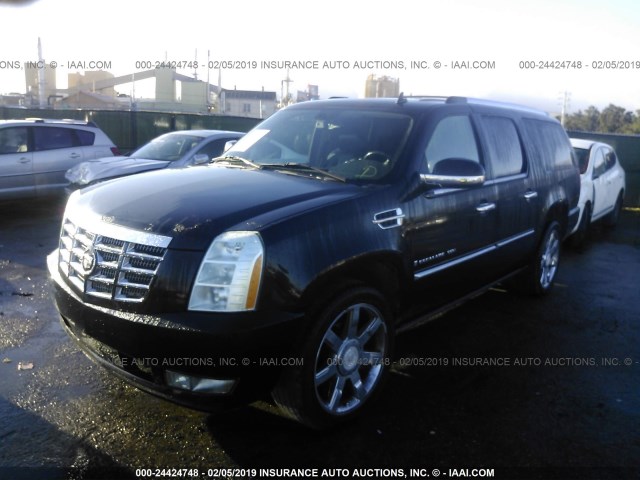 1GYFK66878R174122 - 2008 CADILLAC ESCALADE BLACK photo 2