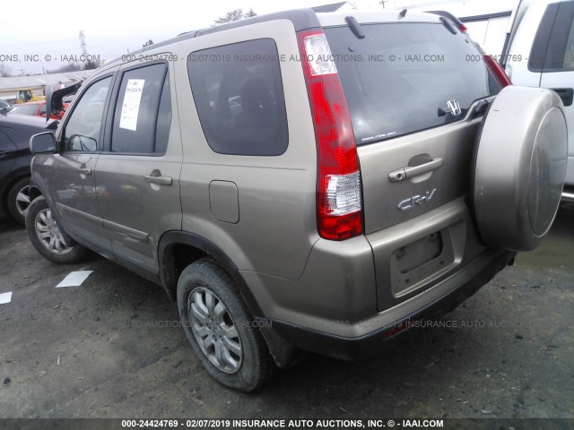 JHLRD78965C060252 - 2005 HONDA CR-V SE/EX GOLD photo 3