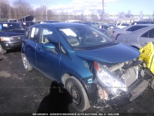 3N1CE2CP9FL363169 - 2015 NISSAN VERSA NOTE S/S PLUS/SV/SL/SR BLUE photo 1