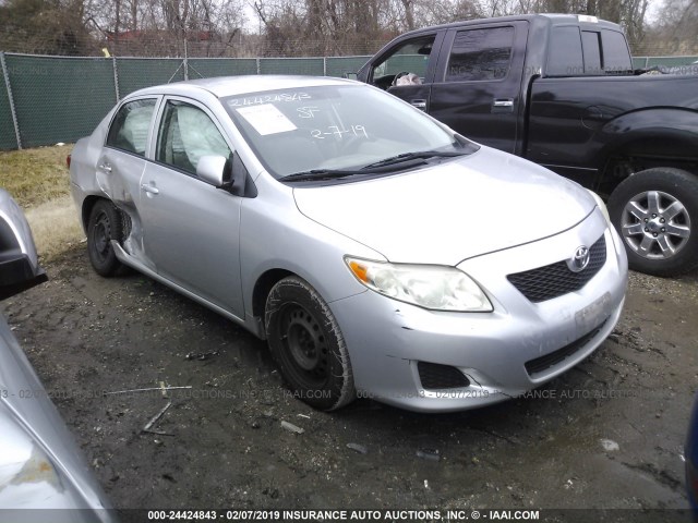 JTDBL40E999027287 - 2009 TOYOTA COROLLA LE/XLE SILVER photo 1