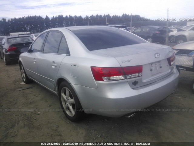 5NPEU46F27H187686 - 2007 HYUNDAI SONATA SE/LIMITED SILVER photo 3