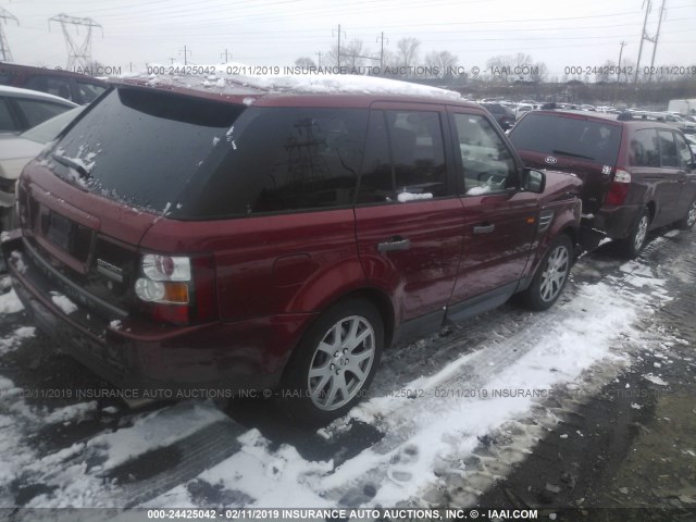 SALSH23427A118091 - 2007 LAND ROVER RANGE ROVER SPORT SUPERCHARGED RED photo 4
