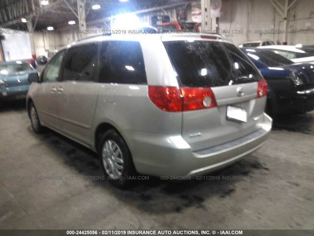 5TDZK23CX8S153884 - 2008 TOYOTA SIENNA CE/LE Pewter photo 3