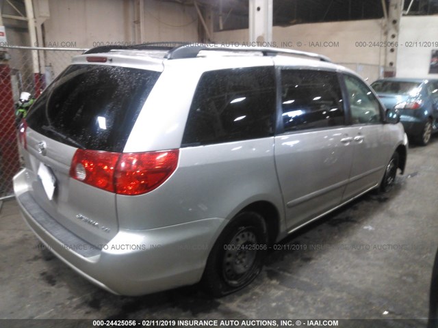 5TDZK23CX8S153884 - 2008 TOYOTA SIENNA CE/LE Pewter photo 4