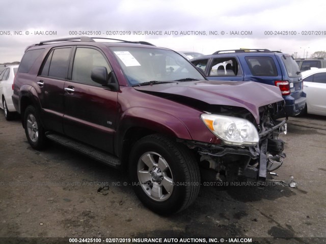 JTEZU14R568044432 - 2006 TOYOTA 4RUNNER SR5/SPORT MAROON photo 1