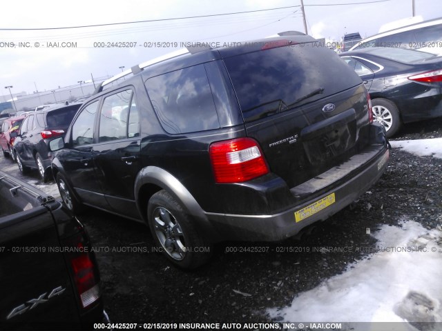 1FMDK05146GA01547 - 2006 FORD FREESTYLE SEL BLACK photo 3