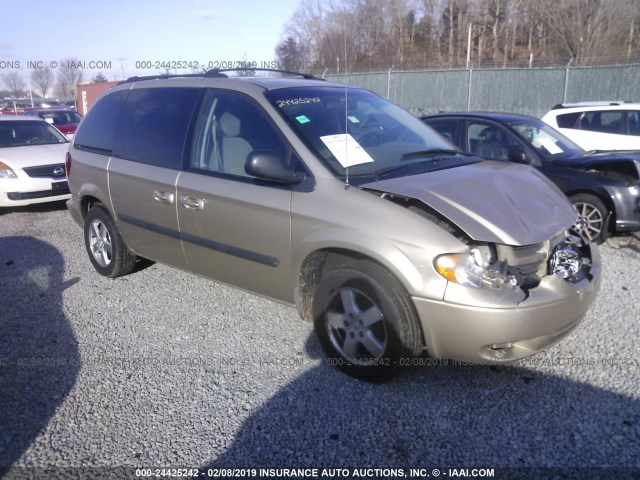 1D4GP45R36B573872 - 2006 DODGE CARAVAN SXT GOLD photo 1