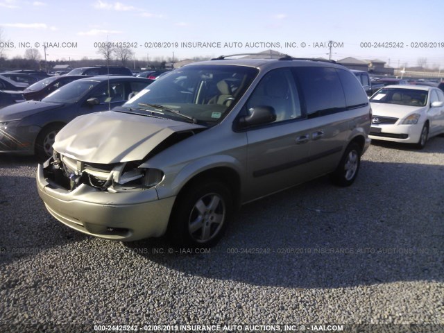 1D4GP45R36B573872 - 2006 DODGE CARAVAN SXT GOLD photo 2