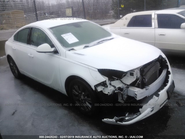 2G4GR5ERXC9124341 - 2012 BUICK REGAL WHITE photo 1