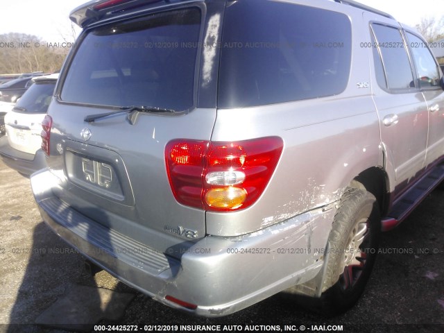 5TDZT34A44S217833 - 2004 TOYOTA SEQUOIA SR5 GRAY photo 6