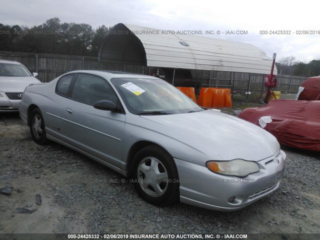 2G1WX15K329156542 - 2002 CHEVROLET MONTE CARLO SS ვერცხლისფერი ფოტო 1
