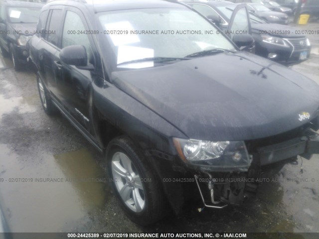 1C4NJDBB2HD104356 - 2017 JEEP COMPASS SPORT BLACK photo 1