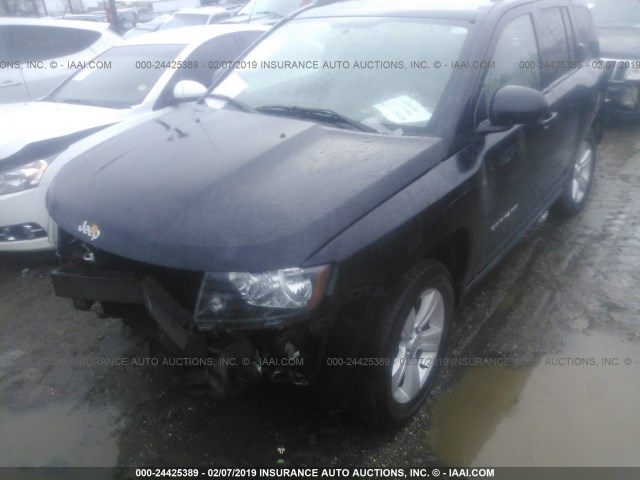 1C4NJDBB2HD104356 - 2017 JEEP COMPASS SPORT BLACK photo 2