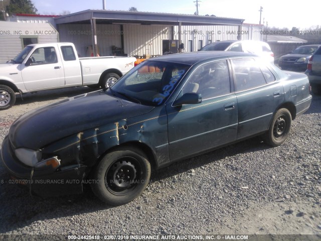 JT2BG12K5T0363030 - 1996 TOYOTA CAMRY DX/LE/XLE GREEN photo 2