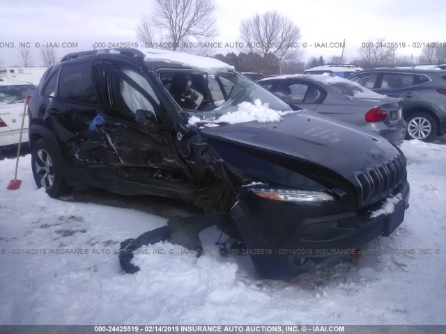 1C4PJMBS9EW210277 - 2014 JEEP CHEROKEE TRAILHAWK 黑色 照片 1