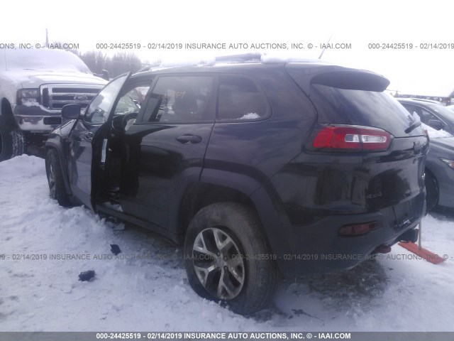 1C4PJMBS9EW210277 - 2014 JEEP CHEROKEE TRAILHAWK 黑色 照片 3