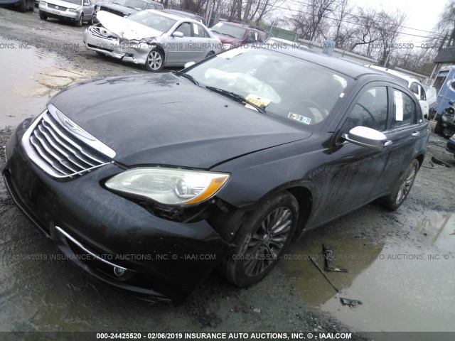 1C3BC2FG3BN516508 - 2011 CHRYSLER 200 LIMITED BLACK photo 2