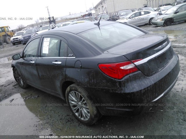 1C3BC2FG3BN516508 - 2011 CHRYSLER 200 LIMITED BLACK photo 3