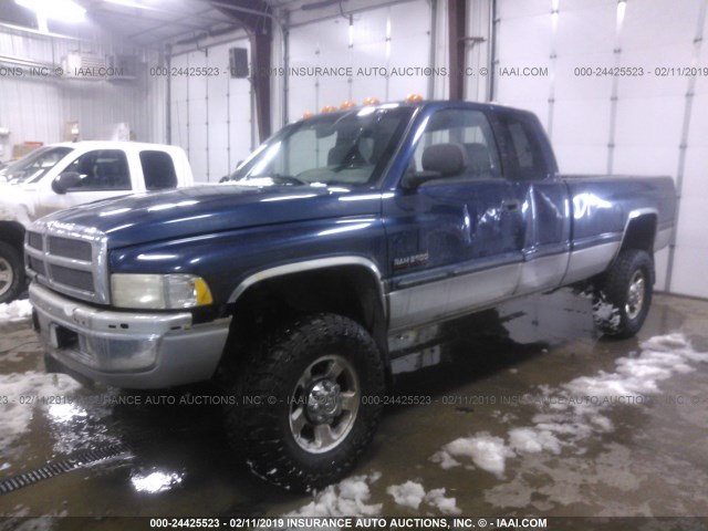 3B7KF2368YG117464 - 2000 DODGE RAM 2500 Dark Blue photo 2