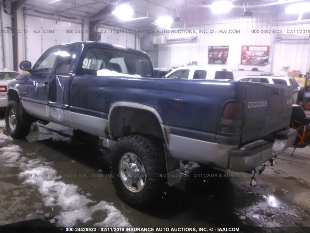 3B7KF2368YG117464 - 2000 DODGE RAM 2500 Dark Blue photo 3