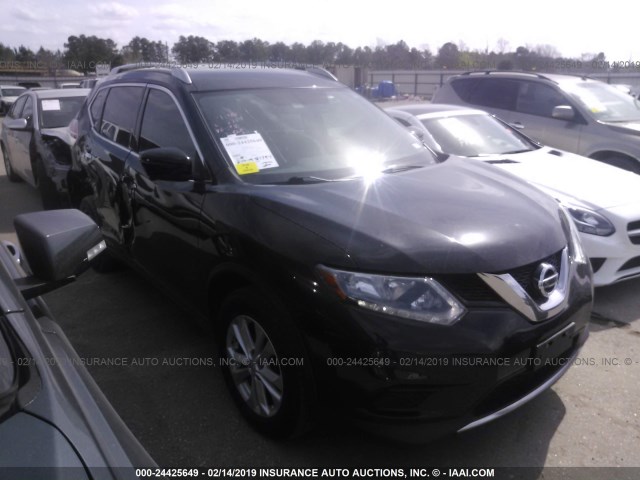 5N1AT2MT5GC747903 - 2016 NISSAN ROGUE S/SL/SV BLACK photo 1