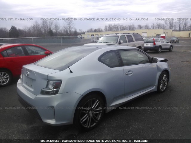 JTKJF5C75E3067491 - 2014 TOYOTA SCION TC BLUE photo 4