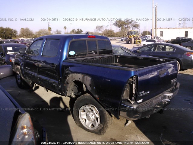 5TFJU4GN0EX054124 - 2014 TOYOTA TACOMA DOUBLE CAB PRERUNNER BLUE photo 3