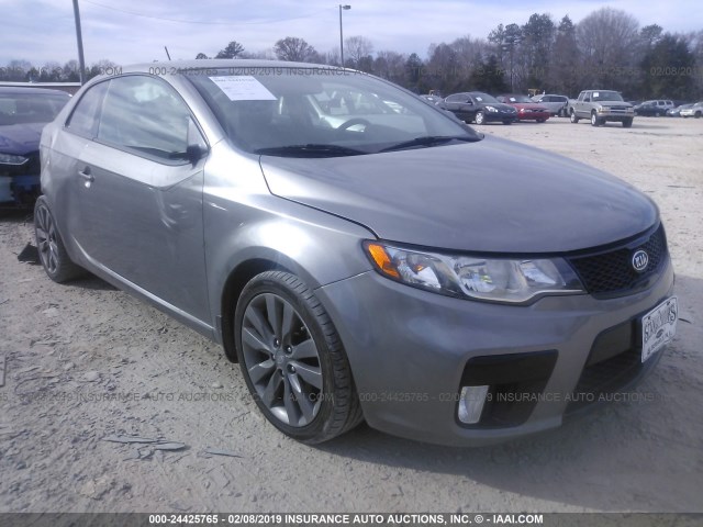 KNAFW6A36C5469442 - 2012 KIA FORTE SX SILVER photo 1