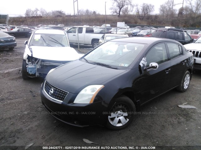 3N1AB61E38L735410 - 2008 NISSAN SENTRA 2.0/2.0S/2.0SL BLACK photo 2