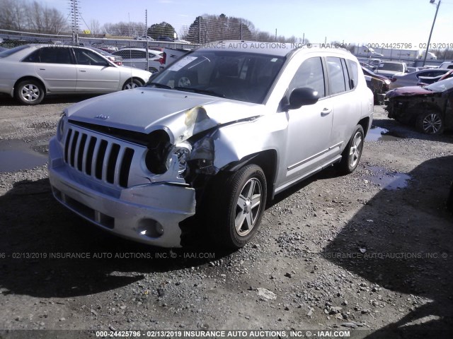 1J4NT4FB4AD595582 - 2010 JEEP COMPASS SPORT SILVER photo 2