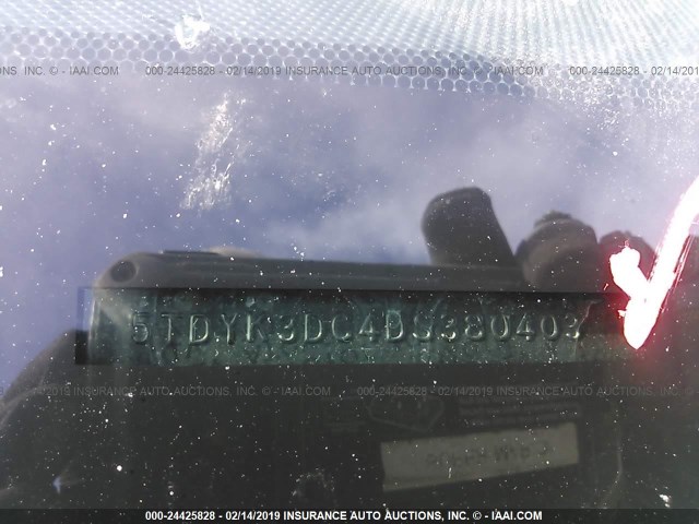 5TDYK3DC4DS380403 - 2013 TOYOTA SIENNA XLE/LIMITED 棕色 照片 9