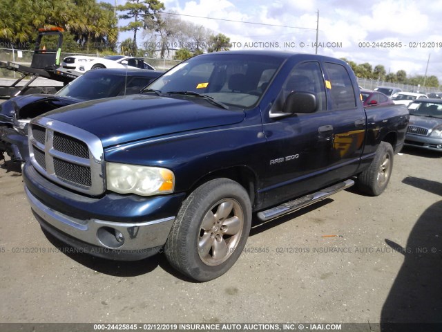 1D7HA18N55S203506 - 2005 DODGE RAM 1500 ST/SLT Dark Blue photo 2