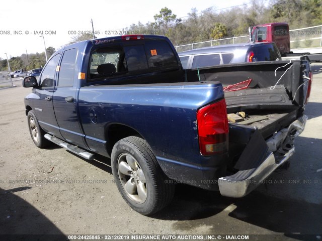 1D7HA18N55S203506 - 2005 DODGE RAM 1500 ST/SLT Dark Blue photo 3