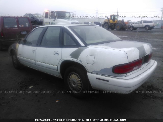 2G4WB52K9T1463341 - 1996 BUICK REGAL CUSTOM WHITE photo 3