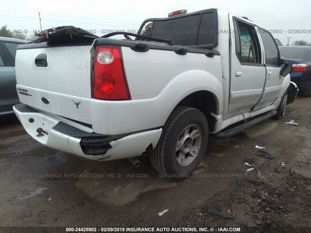 1FMZU77K54UA66209 - 2004 FORD EXPLORER SPORT TR  WHITE photo 4