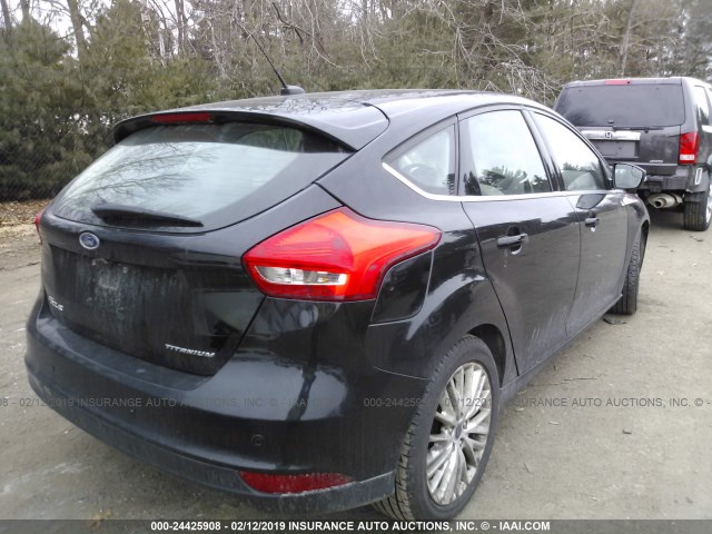 1FADP3N22GL330052 - 2016 FORD FOCUS TITANIUM BLACK photo 4